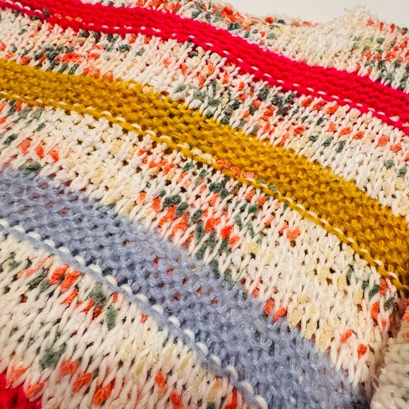 Colorful Striped Women's Sweater - Picture 6 of 6